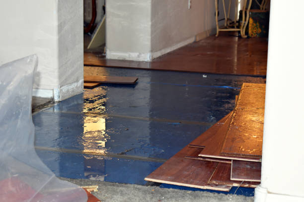 Professional Flood Cleanup technician working in Georgetown, MA